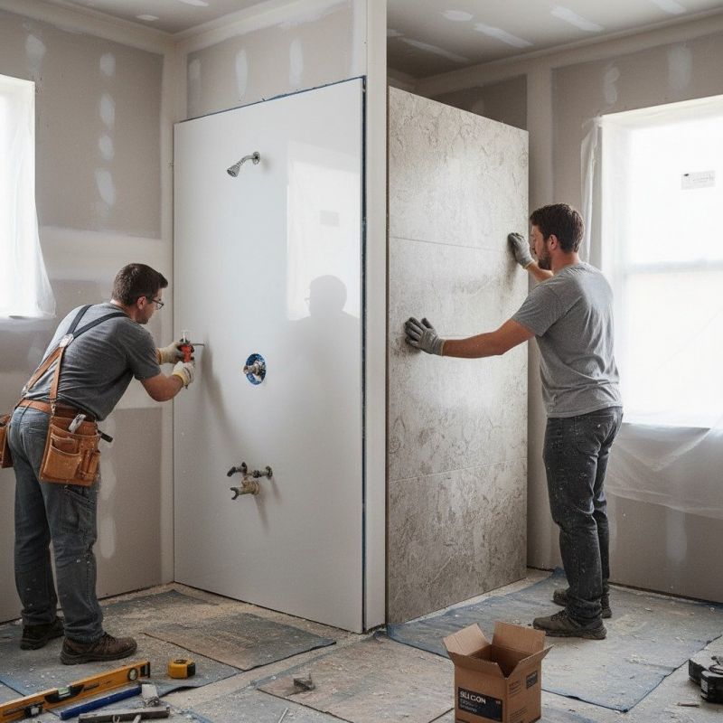 Our team working on Bathroom Remodeling projects in Lee County, FL